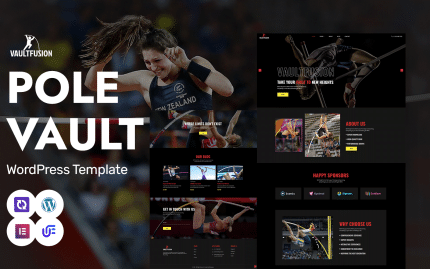 Vault Fusion - Sırıkla Atlama Eğitimi ve Koçluğu WordPress Elementor Teması