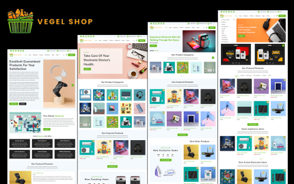 Vegel - Modern Elektronik Mağazası WooCommerce Teması
