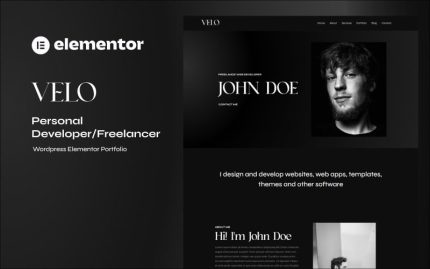 Velo - Wordpress Portföy Elementor Teması