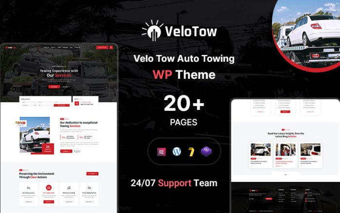 Velotow – Araba Tamiri ve Oto Çekme Mekaniği WordPress Teması