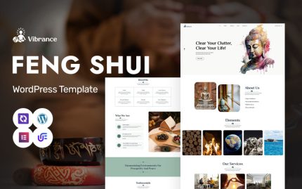 Vibrance - Feng Shui Danışmanlık ve Sağlık WordPress Elementor Teması