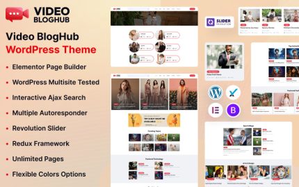 Video BlogHub WordPress Teması