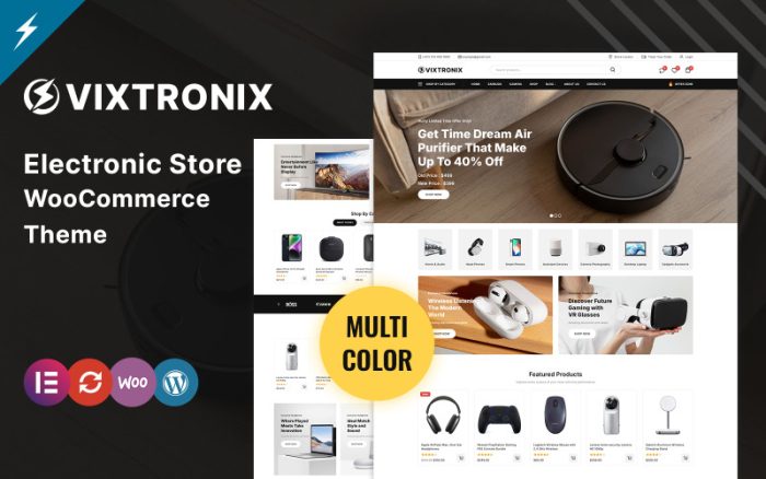 Vixtronix - Elektronik Mağazası WooCommerce Teması