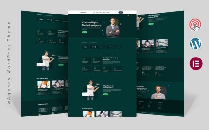 wAgency - Yaratıcı Ajans Elementor WordPress Teması