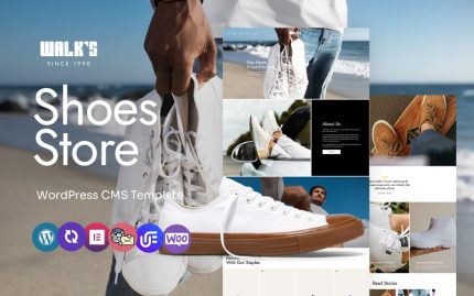 Walk's - Ayakkabı Mağazası Çok Amaçlı WordPress Elementor Teması
