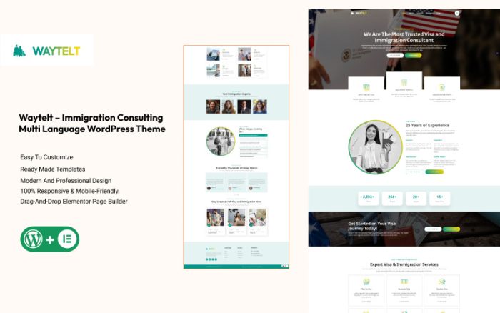 Waytelt – Göçmenlik Danışmanlığı Çok Dilli WordPress Teması