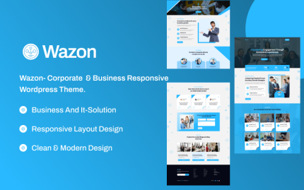 Wazon- Kurumsal ve Ticari Mobil Uyumlu Wordpress Teması.