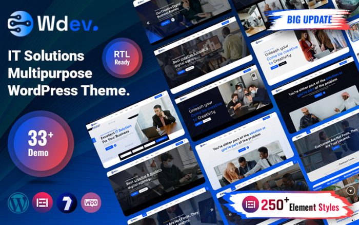 Wdev - BT Çözümleri ve Teknoloji Çok Amaçlı WordPress Teması