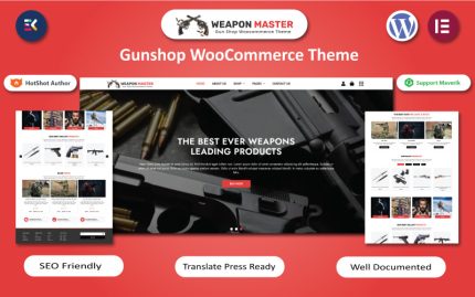 Weapon Master - Silah Ustası Woocommerce Elementor Teması