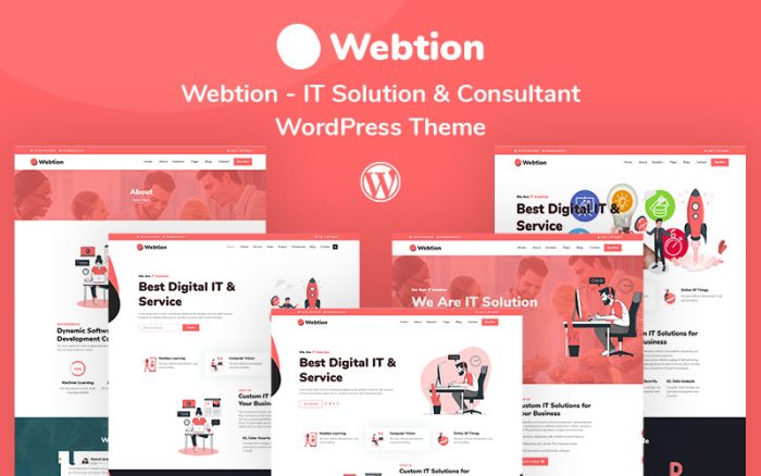 Webtion - Mobil Uyumlu BT Çözümü ve Danışman WordPress Teması