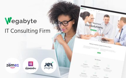 WegaByte - Elementor tabanlı BT Danışmanlığı WordPress Teması