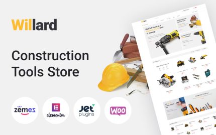 Willard - Çok Amaçlı İnşaat Araçları E-Ticaret Teması