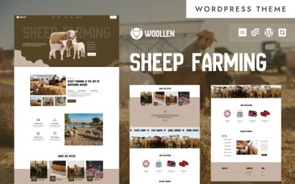 Woollen - Organik Koyun Yetiştiriciliği ve Yün WooCommerce Elementor Teması