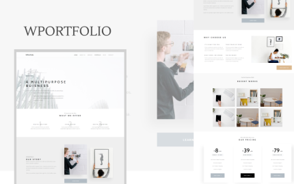WPortfolio - Minimalist Çok Amaçlı WordPress Teması