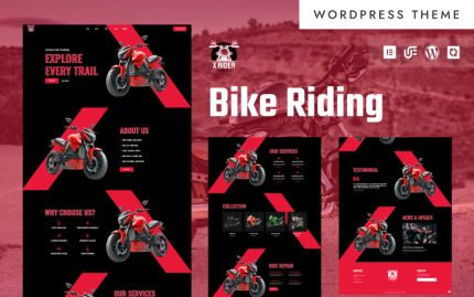 X Rider - Bisiklet ve Motosiklet Kulübü WooCommerce Elementor Teması