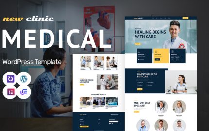 Yeni Klinik - Tıbbi ve Sağlık Hizmetleri WordPress Elementor Teması