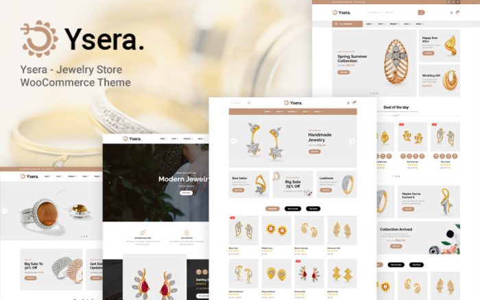 Ysera - Kuyumcu Woocommerce E-Ticaret Teması