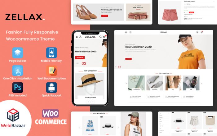 Zellax - Mobil Uyumlu Moda Woocommerce Teması