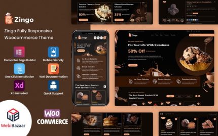Zingo - Pastane, Tatlılar ve Çikolata WooCommerce Teması
