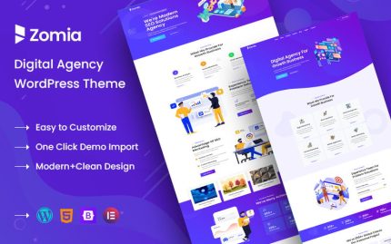 Zomia - Dijital Ajans Mobil Uyumlu WordPress Teması