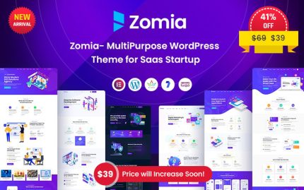 Zomia - Saas Yazılım ve Girişim Ajansı WordPress Teması.