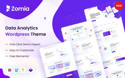 Zomia Veri Analitiği ve Veri Bilimi WordPress Teması