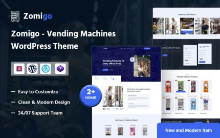 Zomigo – Otomatlar ve Mobil Mağaza WordPress Teması