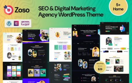 Zoso – SEO ve Dijital Pazarlama Ajansı WordPress Teması