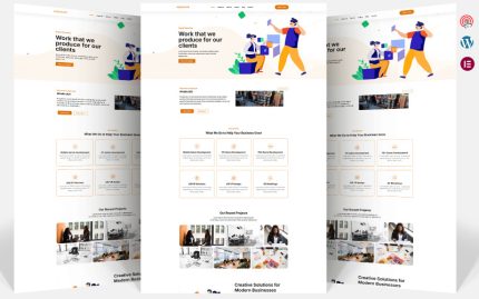 Agencyb - Yaratıcı Ajans Elementor WordPress Teması
