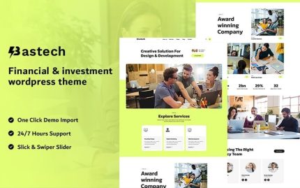 Bastech - Yaratıcı Mobil Uyumlu Elementor WordPress Teması