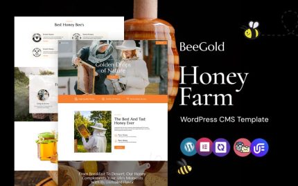 Beegold - Arılar ve Bal Çiftliği WordPress Elementor Teması