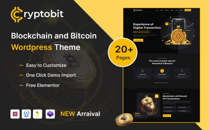 Cryptobit - Blockchain ve Kripto Para WordPress Teması