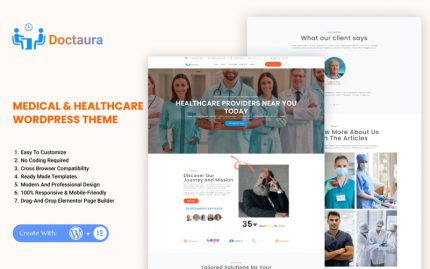 Doctaura - Tıbbi ve Sağlık WordPress Teması