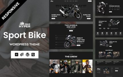 Hyperbike - Spor Bisikleti ve Biker Kulübü Elementor Teması