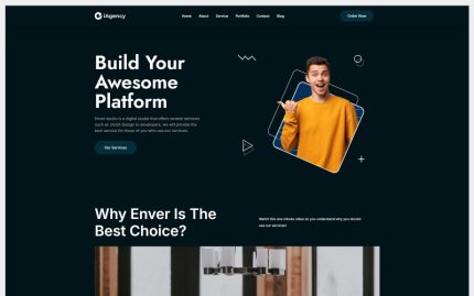 iAgencys - Yaratıcı Ajans Elementor Tek Sayfa WordPress Teması  - iAgencys - Elementor Tek Sayfa Yaratıcı Ajans WordPress Teması