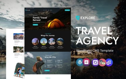 Keşfet - Seyahat Acentası WordPress Elementor Teması