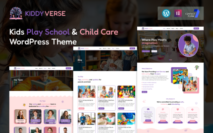 KiddyVerse – Çocuk Oyun Okulu ve Çocuk Bakımı WordPress Teması