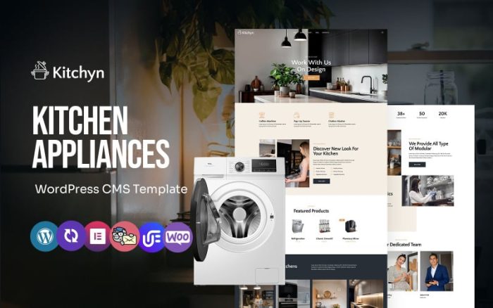 Kitchyn - Mutfak Aletleri Çok Amaçlı WordPress Elementor Teması