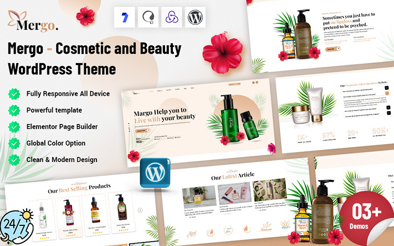 Mergo - Kozmetik ve Güzellik WordPress Teması