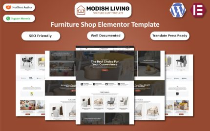 Modish Living - Mobilya ve Ev Eşyaları WooCommerce Elementor Teması