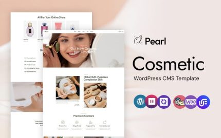 Pearl - Kozmetik ve Güzellik Mağazası WordPress Elementor Teması
