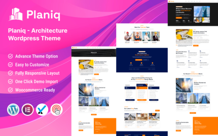 Planiq - Mimarlık WordPress Teması