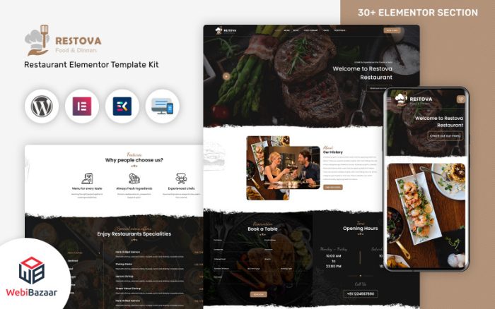 Restova - Fast Food & Restaurant Mobil Uyumlu Wordpress Teması