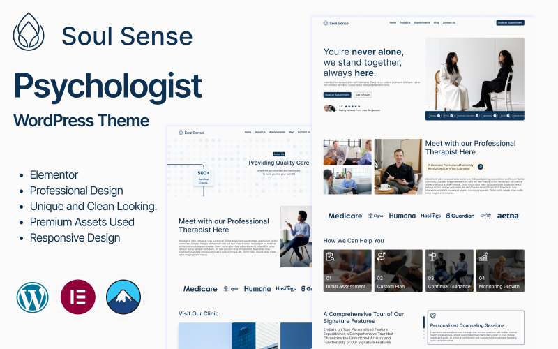 Soul Sense - Psikolog, Terapi ve Psikolojik Danışmanlık WordPress Teması