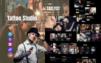 Tatlyst - Dövme Stüdyosu WordPress Teması