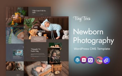 TinyToes - Yenidoğan Bebek Fotoğraf Stüdyosu Elementor Teması