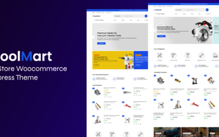 ToolMart - Araçlar ve Aksesuarlar Woocommece Teması