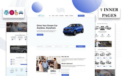 Zoom - Araç Kiralama Elementor WordPress Teması